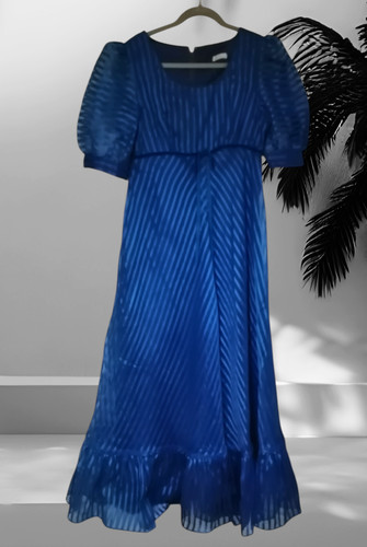 1970s handmade maxi gown dress - handmade,