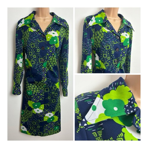 Vintage 1970s navy green - vintage,