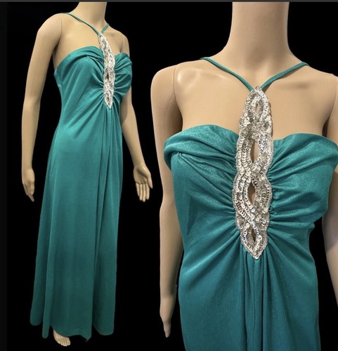 Original 1970s turquoise maxi