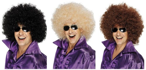 Adult unisex 1970s large afro - unisex,