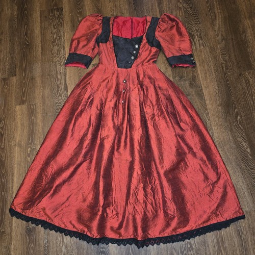 Silk vintage 1970s red - vintage,