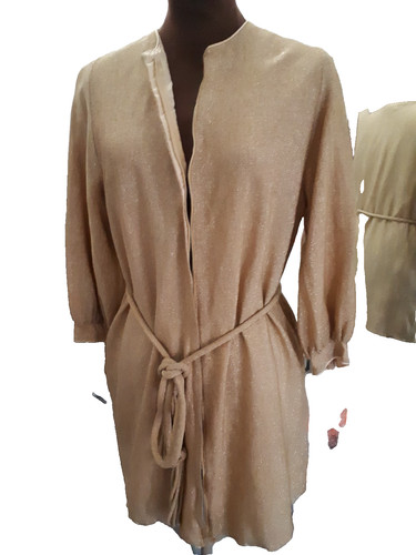 Vintage gold lurex dress - vintage,