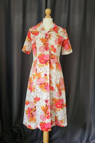 70s french floral print - french,