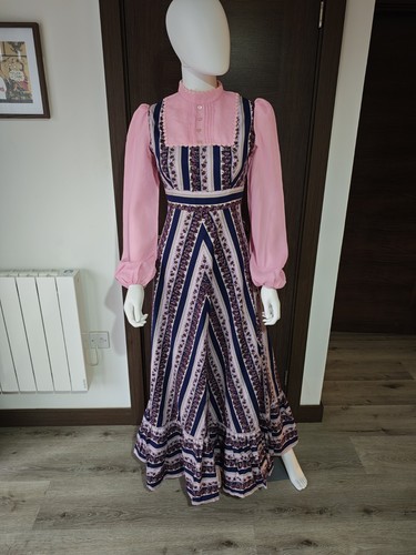 Vintage 1970s pink - vintage, navy