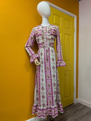 Vintage 1970s floral dress - floral,