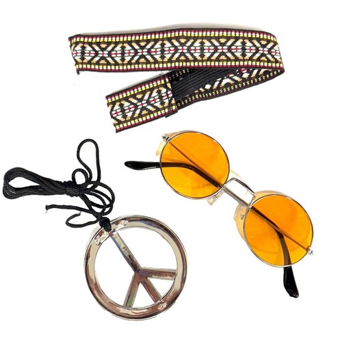 Orange hippie set - hippie, rounded