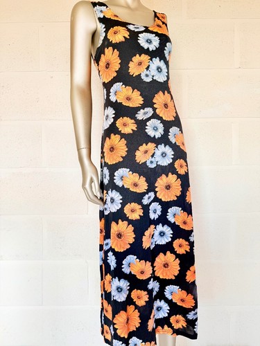 Vintage 1970s long dress with - 1970s,