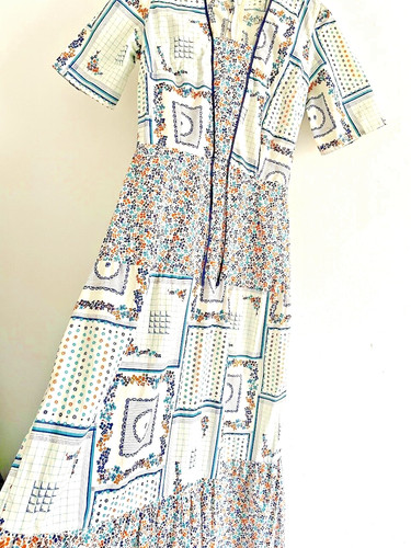 Vintage 70s floral maxi dress - maxi,