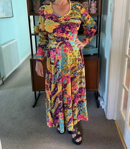Vintage dress 1970s full - vintage,