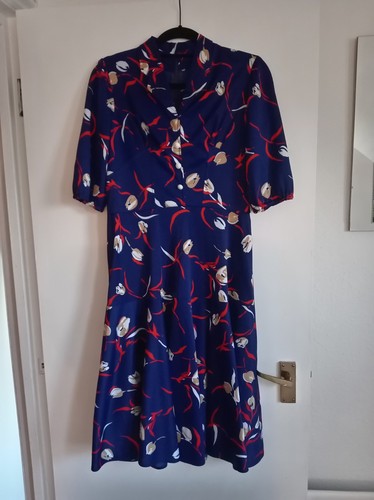 Vintage uk14 1970s navy - vintage,