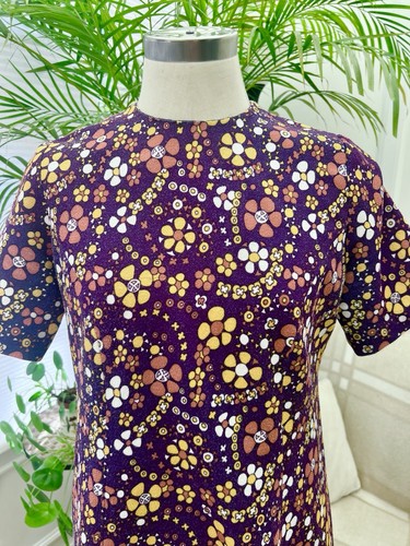 Vintage 1960s 1970s blue brown