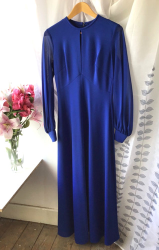Vintage long evening dress - evening,