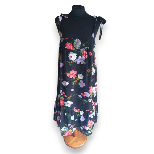 Vintage 70s floral midi dress - floral,