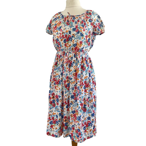 Vintage 1970s floral dress - 1970s,
