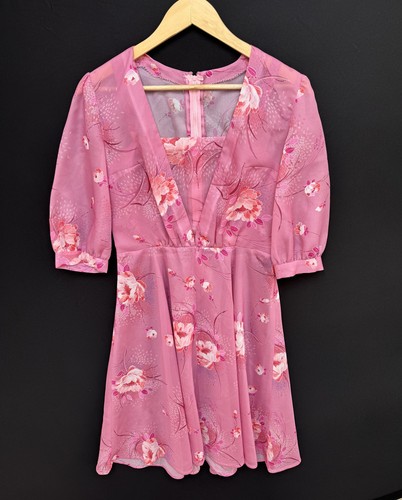 Vintage dress pink - dress, 8–10