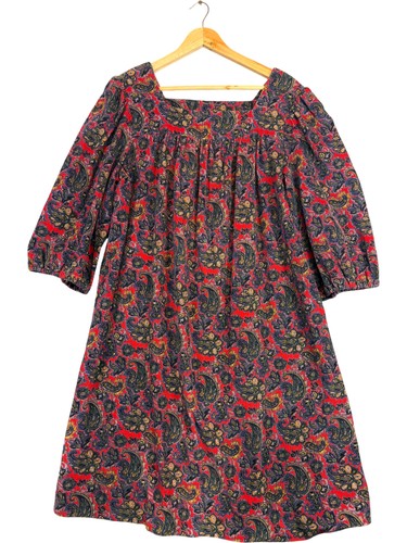 Vintage boho dress women red - dress,