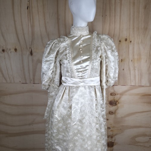 1970s wedding dress cream - 6,