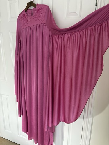 Vintage 1970s karida - pink, maxi