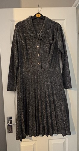 Vintage 70s 80s silver - silver, lurex