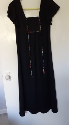 Vintage 70s black maxi - vintage,