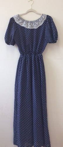 1970s navy blue - and, white