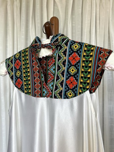 1970s folk print line dress - 1970s, a-line