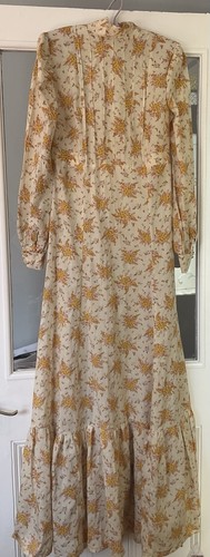 1970s hand made maxi dress - hand,