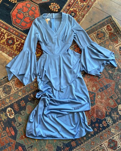 1970s diolan peplum - 1970s,