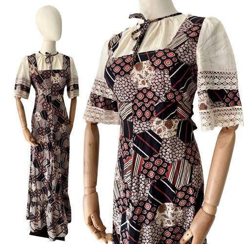 1970s vintage hippie - 1970s, patchwork