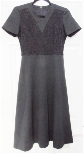 Vintage 1970s dress black